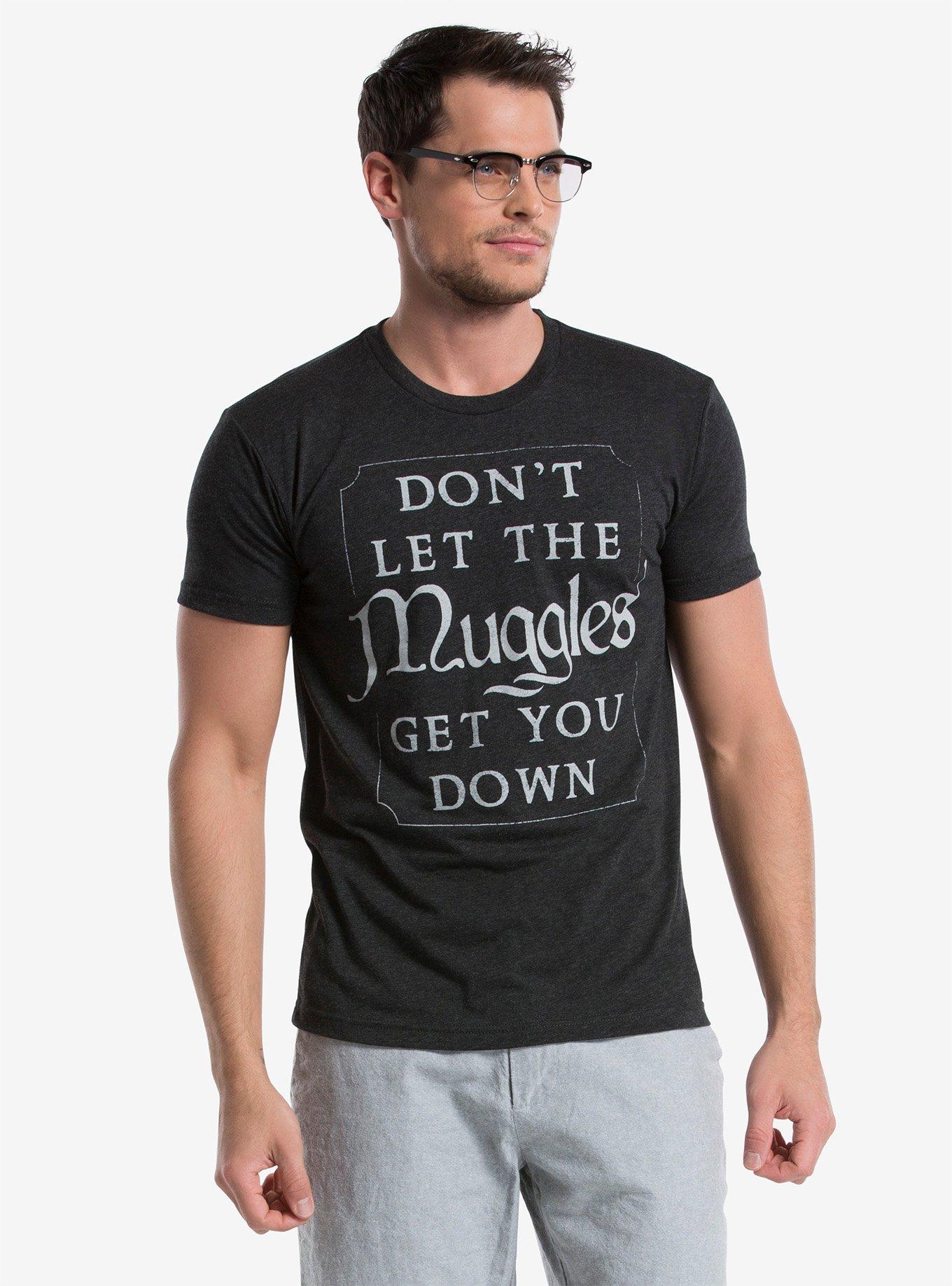 Harry Potter Don&rsquo;t Let The Muggles Get You Down T-Shirt, VINTAGE BLACK, hi-res