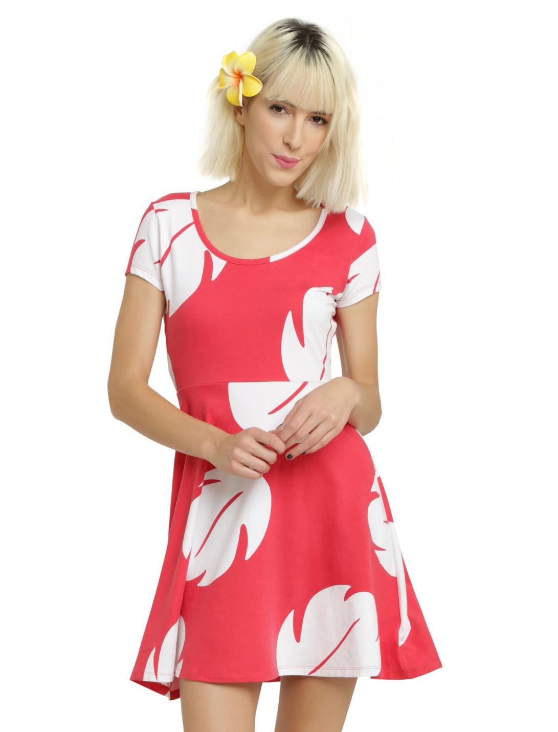 Disney Lilo & Stitch Lilo Hawaiian Dress, RED, hi-res