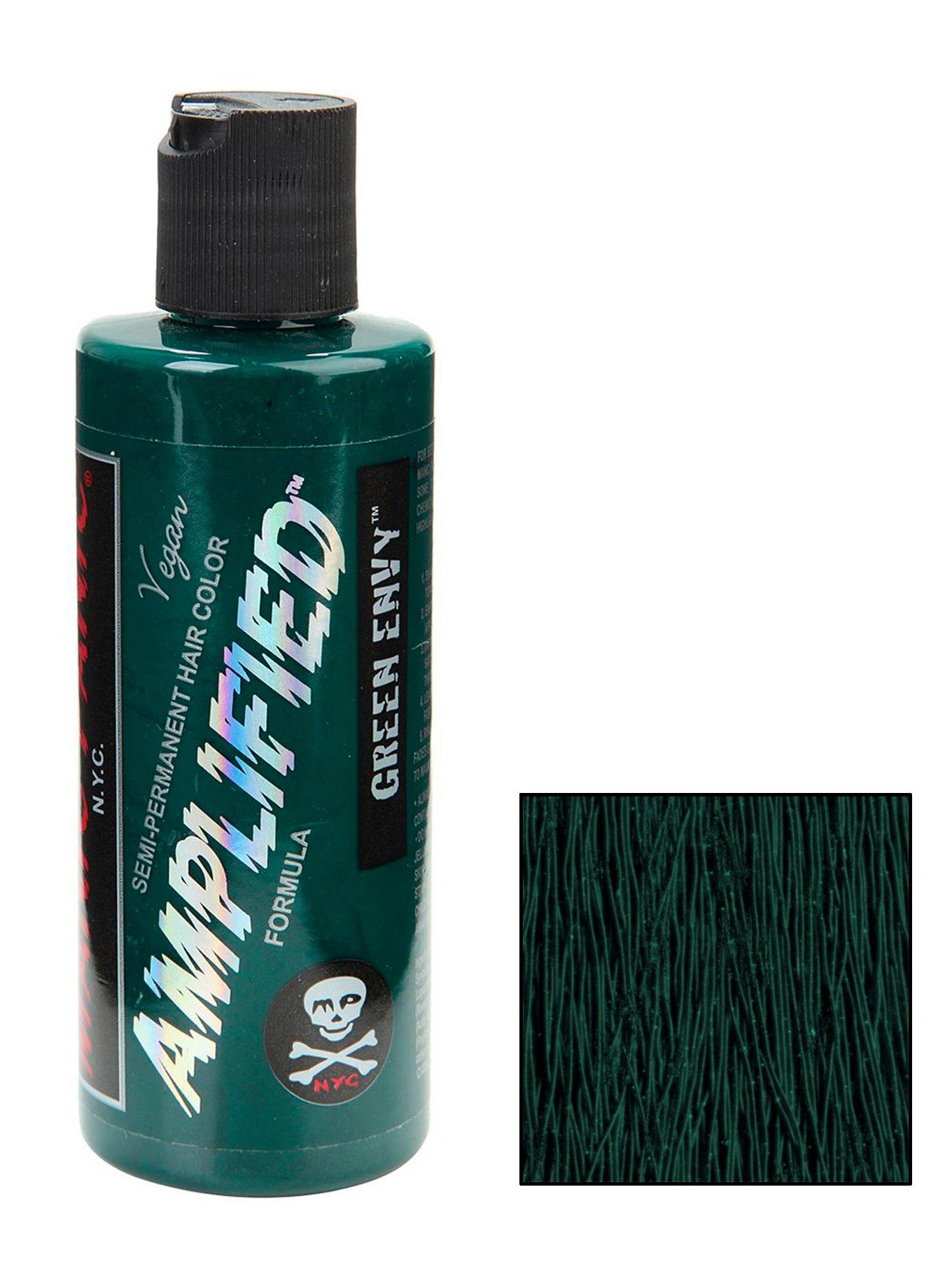 Manic Panic Amplified Semi-Permanent Green Envy Hair Dye, , hi-res