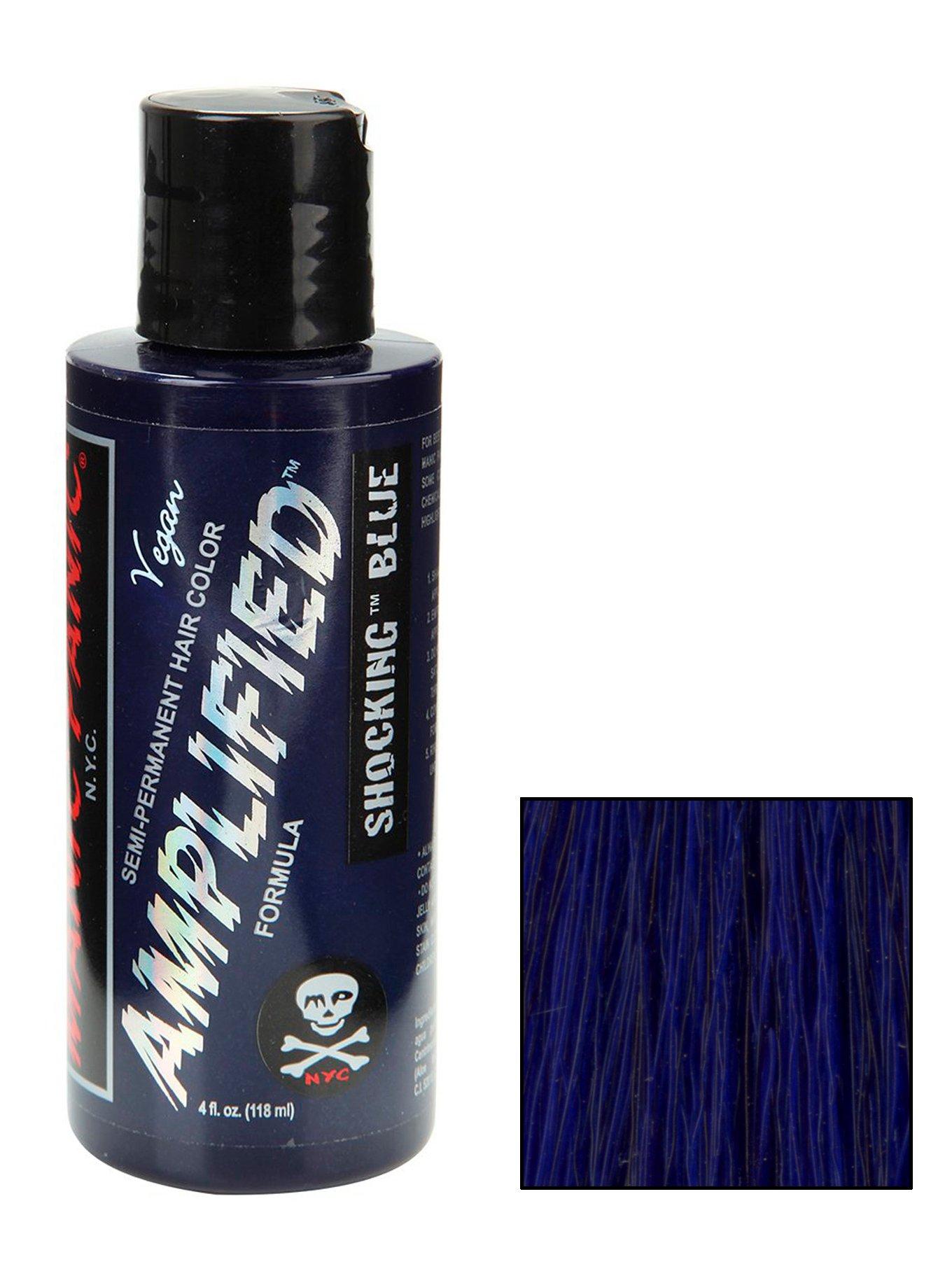 Manic Panic Amplified Semi-Permanent Shocking Blue Hair Dye, , hi-res