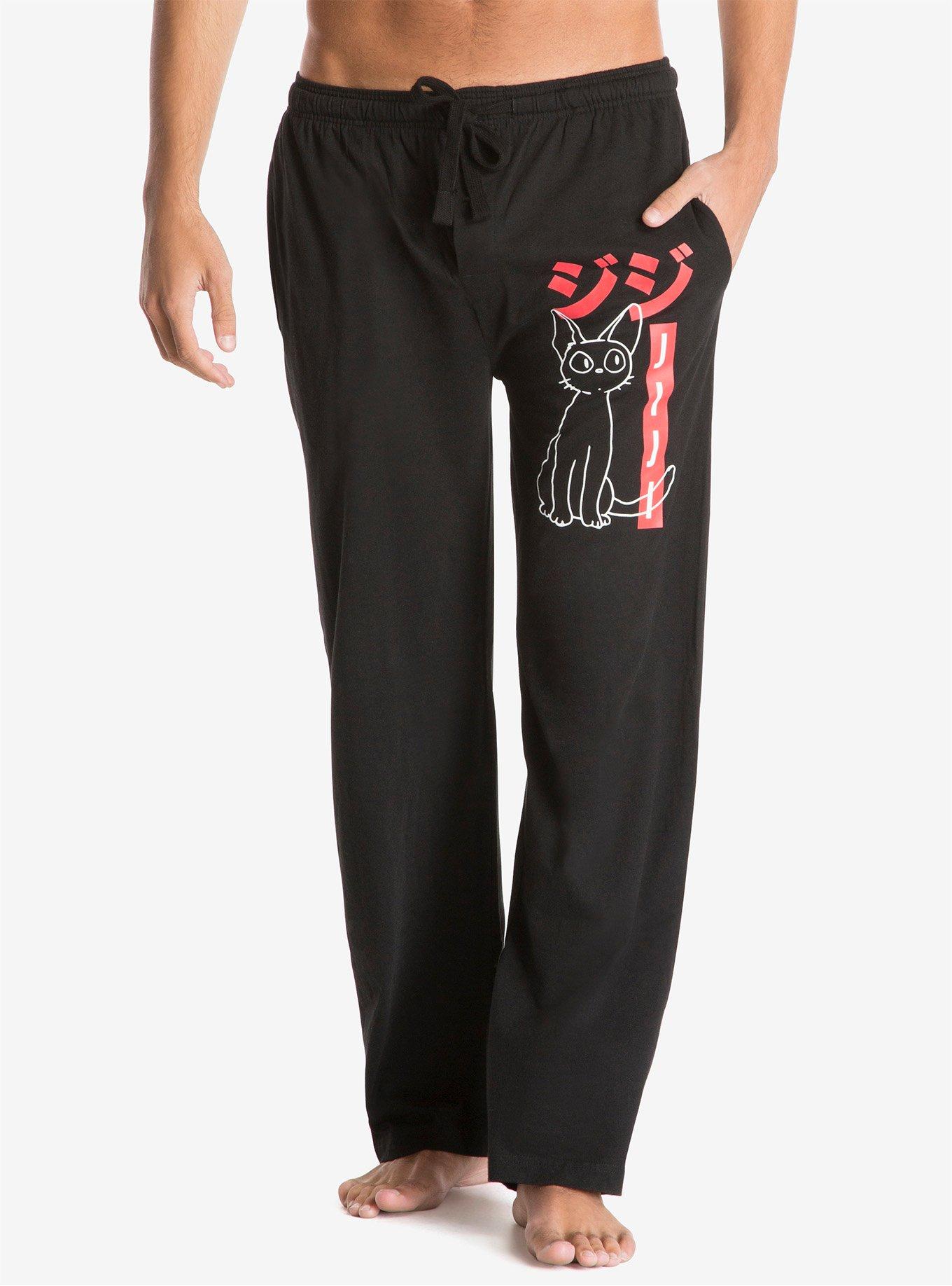 Studio Ghibli Kiki's Delivery Service Jiji Sleep Pants, BLACK, hi-res
