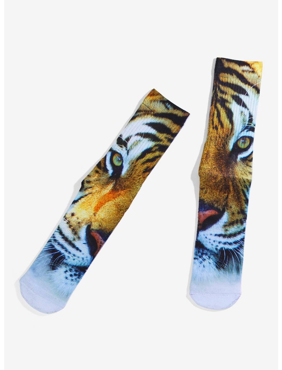 Tiger Face All-Over Print Socks, , hi-res