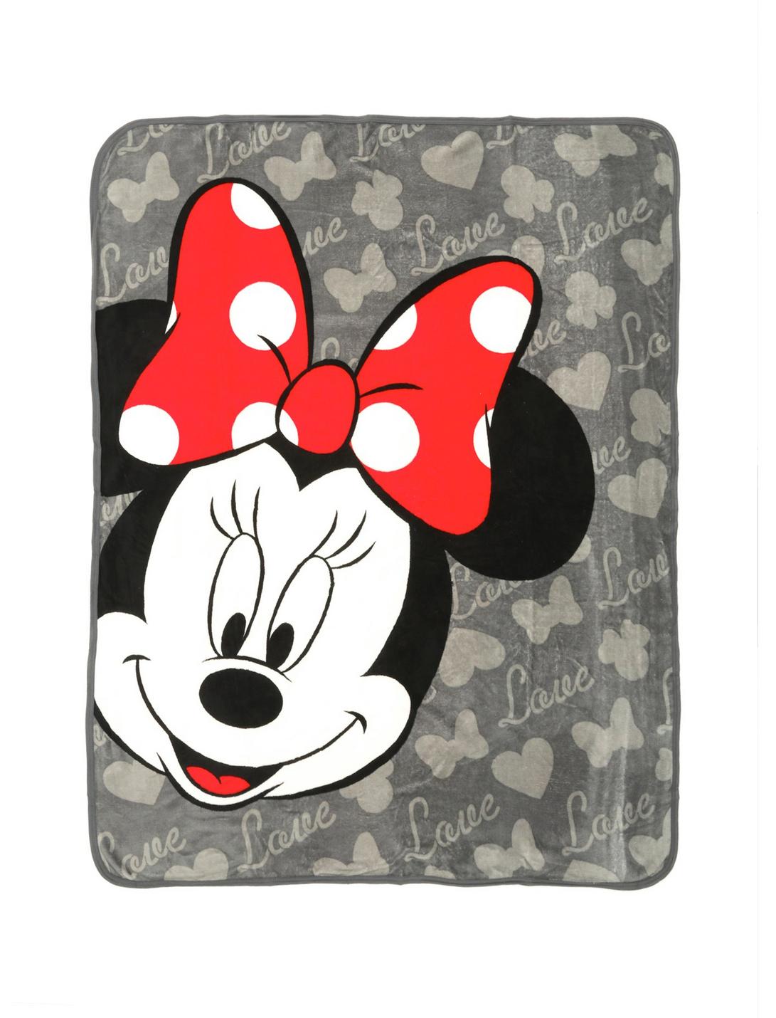 Disney Minnie Mouse Love Throw, , hi-res