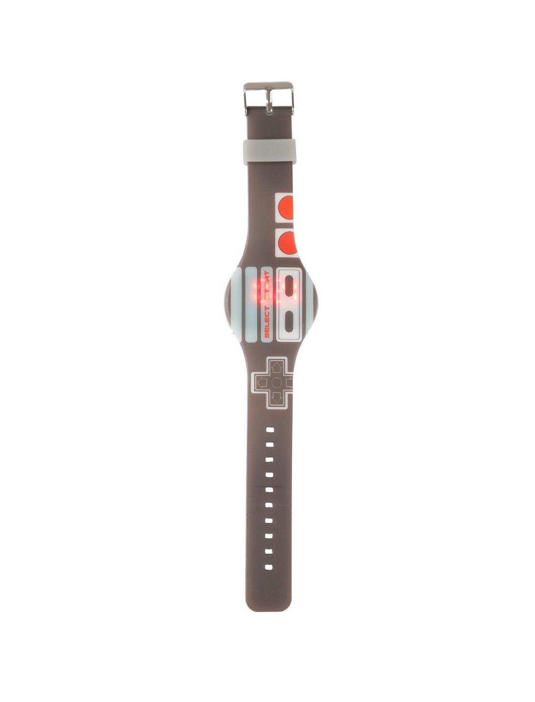 Nintendo NES Classic Controller LED Rubber Watch, , hi-res