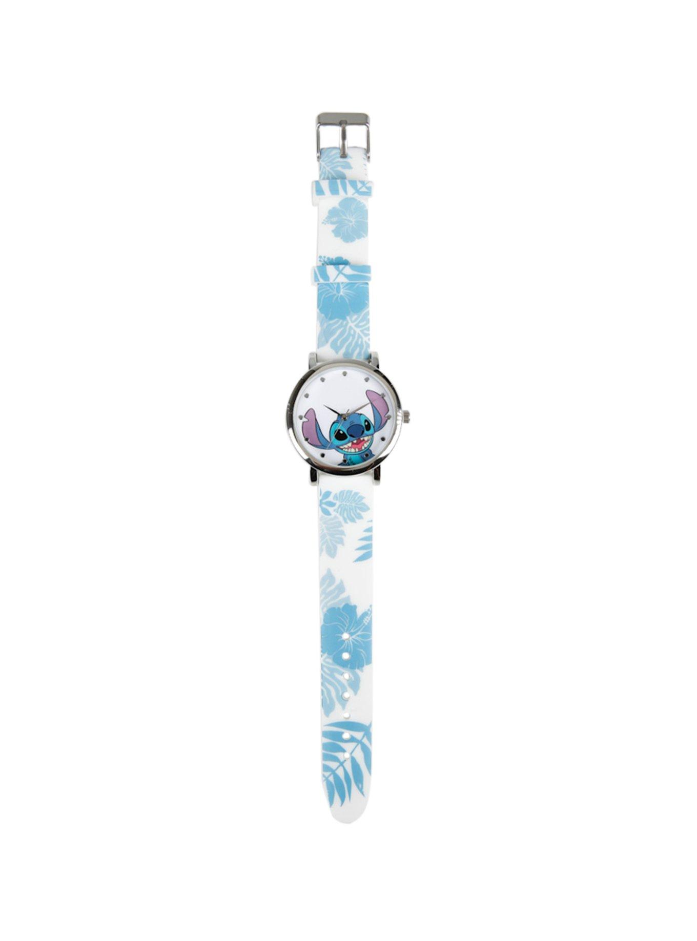 Disney Lilo & Stitch Floral Strap Watch, , hi-res