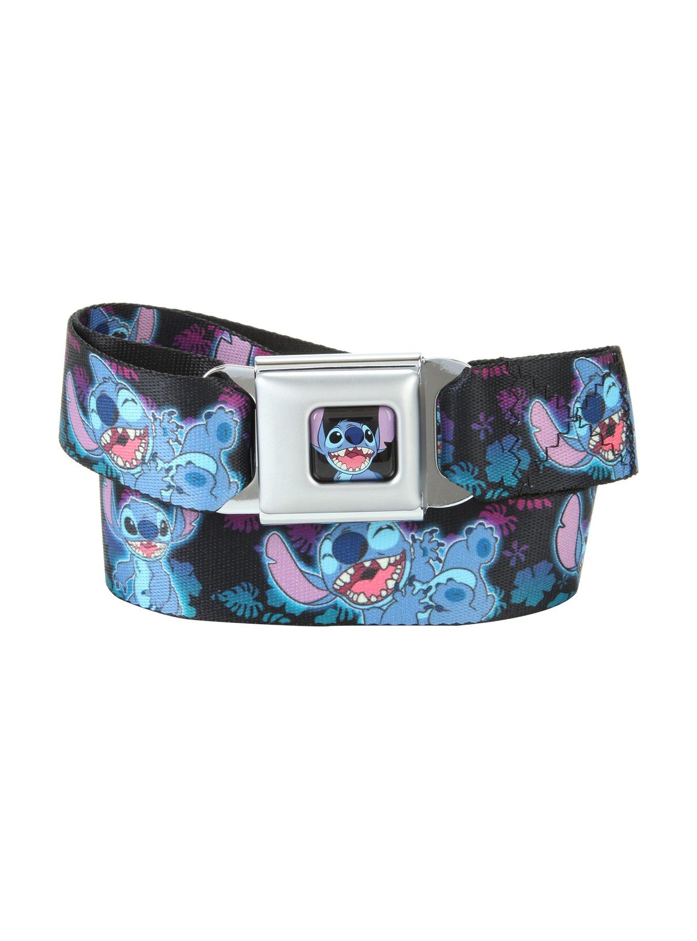 Disney Lilo & Stitch Floral Stitch Print Seat Belt Belt, , hi-res