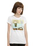 Rick And Morty Don't Give A Girls T-Shirt, WHITE, hi-res
