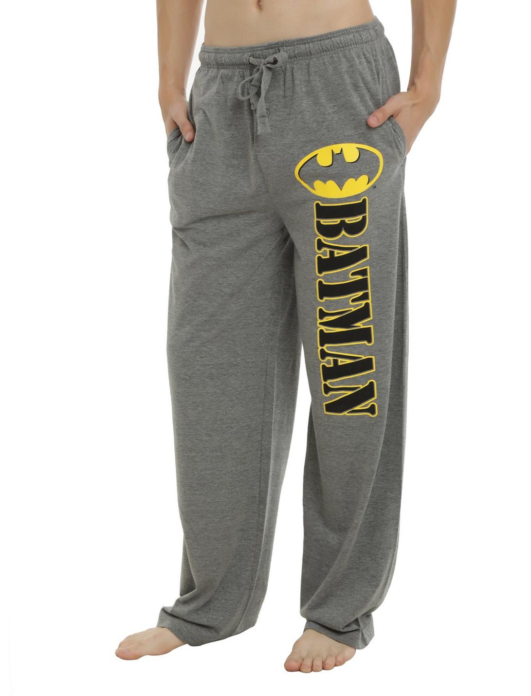 DC Comics Batman Grey Guys Pajama Pants, GREY, hi-res