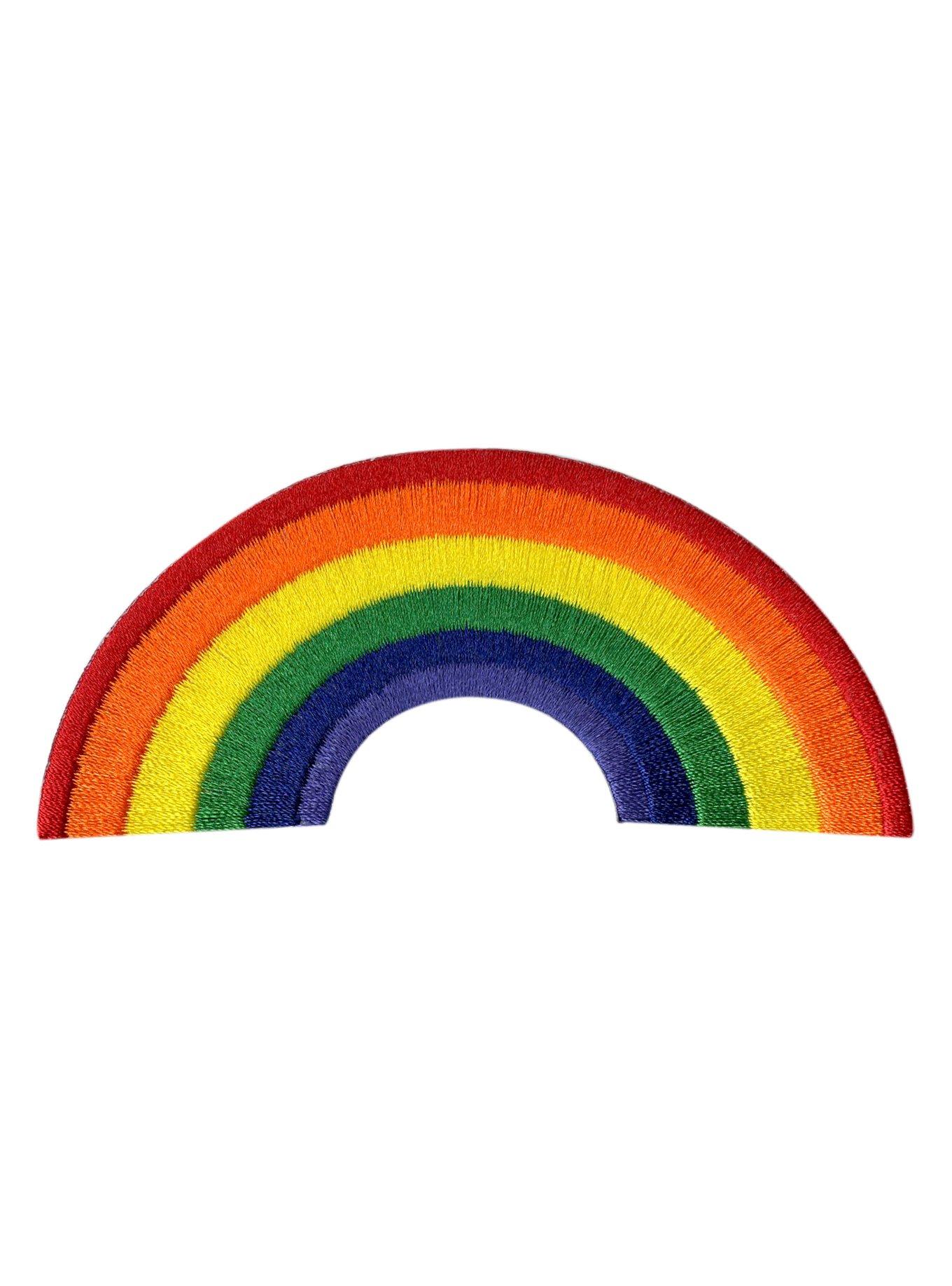 Rainbow Iron-On Patch, , hi-res