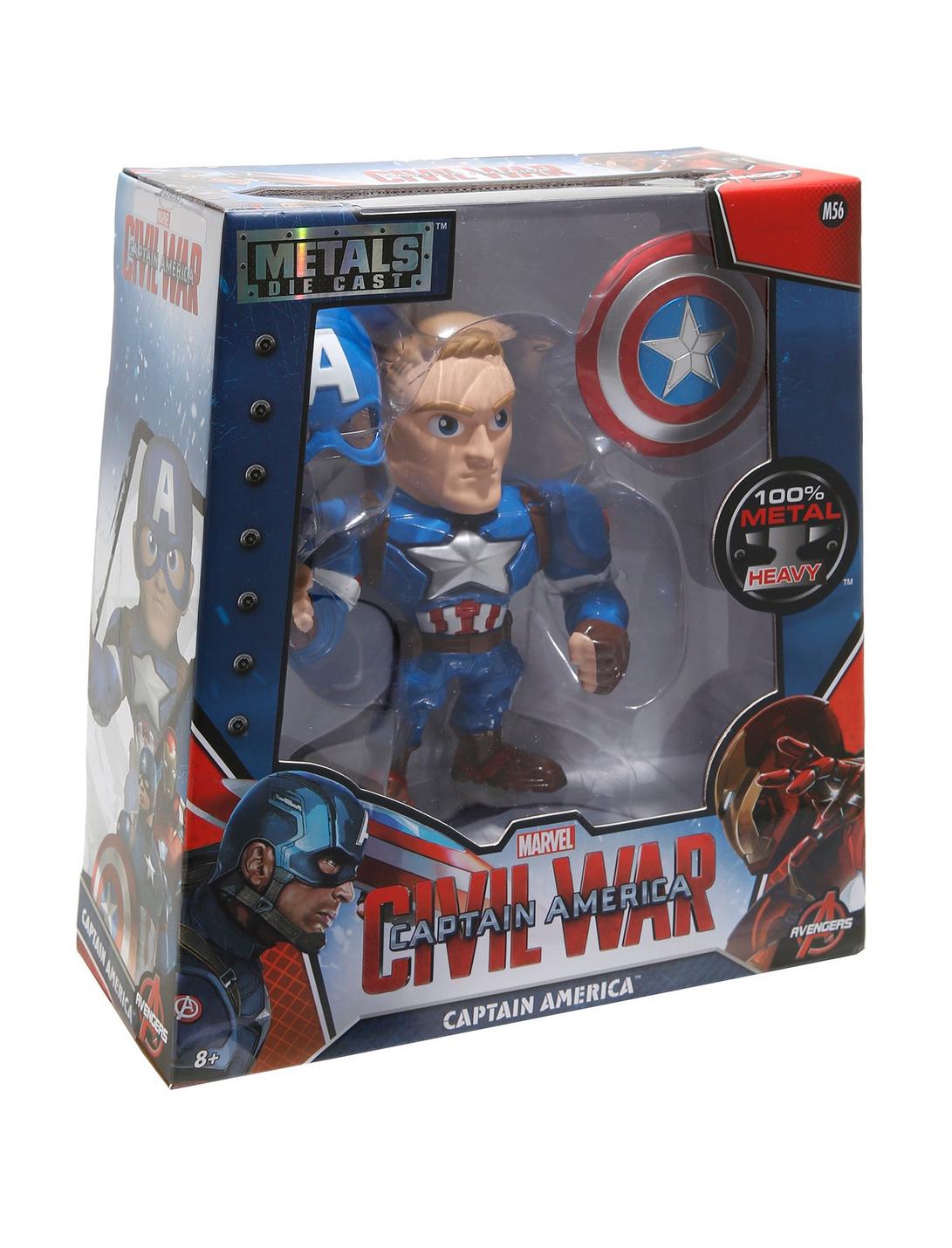 Marvel Captain America: Civil War Captain America 6 Inch Die-Cast Metal Figure, , hi-res