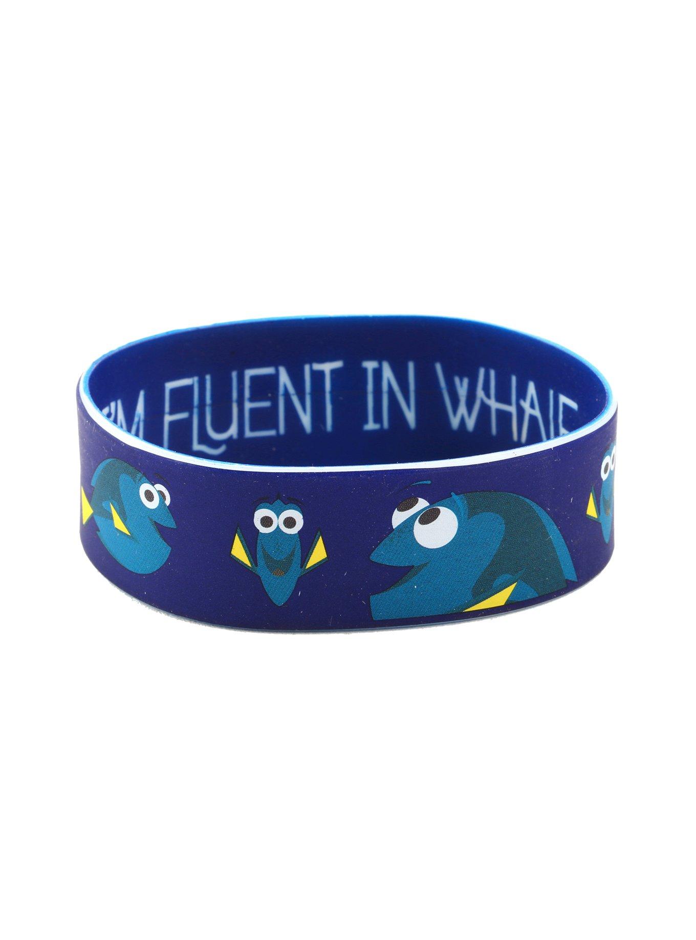 Disney Finding Dory Fluent In Whale Rubber Bracelet, , hi-res