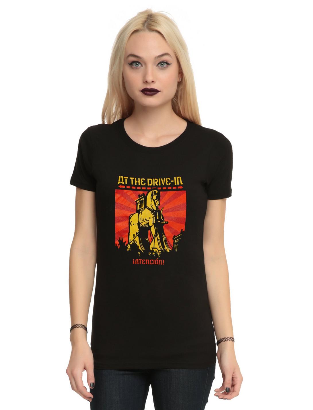 At The Drive-In Trojan Horse Girls T-Shirt, BLACK, hi-res