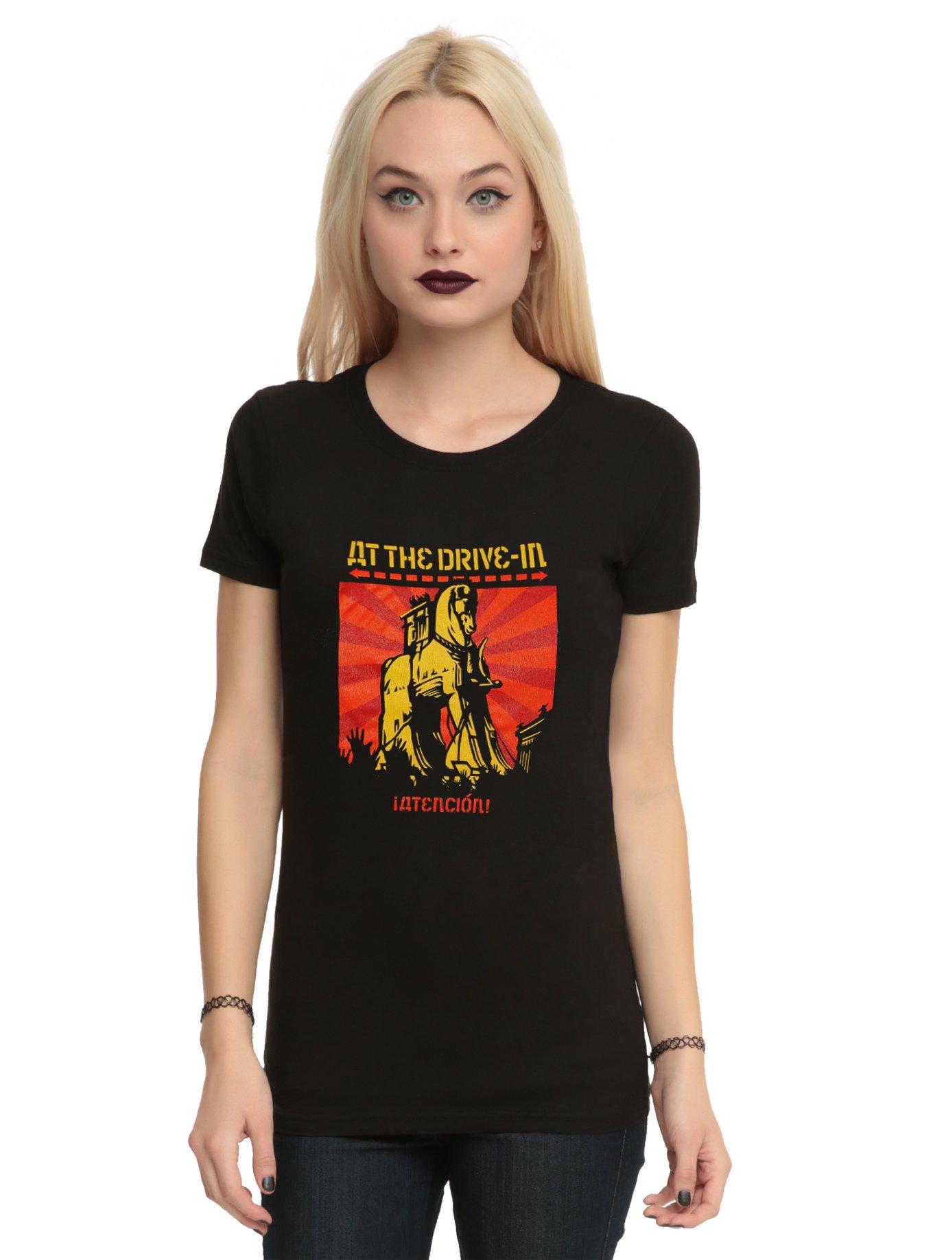 At The Drive-In Trojan Horse Girls T-Shirt, BLACK, hi-res