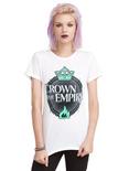 Crown The Empire Crown Girls T-Shirt, WHITE, hi-res