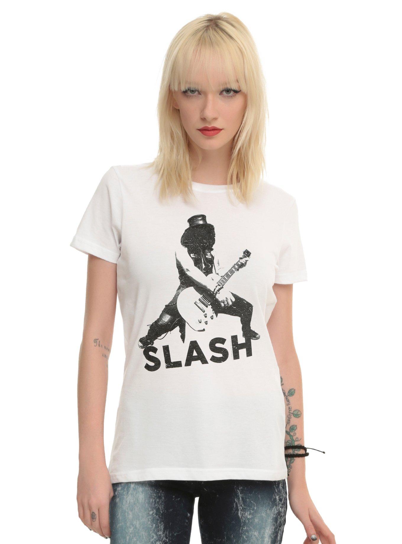 Slash Guitar Girls T-Shirt, WHITE, hi-res