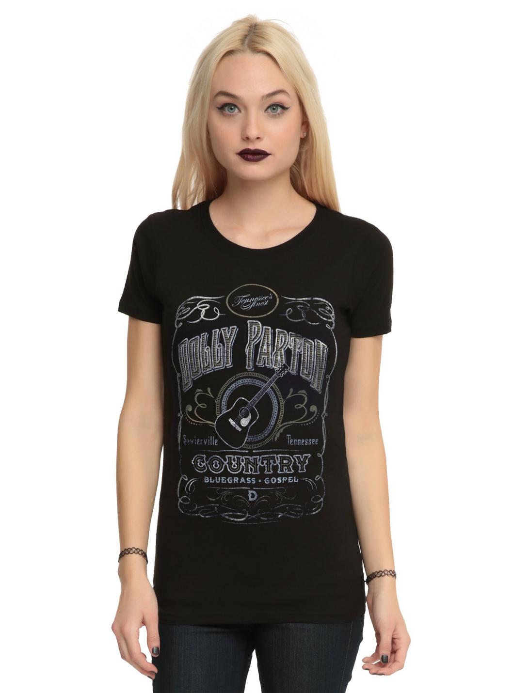 Dolly Parton Guitar Girls T-Shirt, BLACK, hi-res