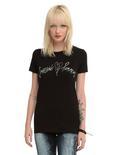 The Smashing Pumpkins Heart Logo Girls T-Shirt, BLACK, hi-res