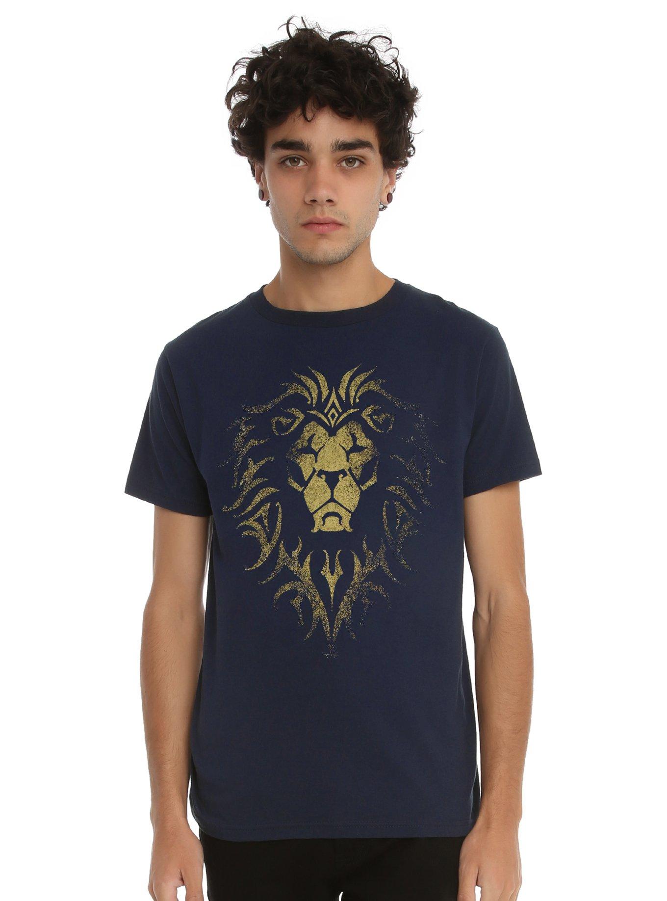 Warcraft Alliance Logo T-Shirt, NAVY, hi-res
