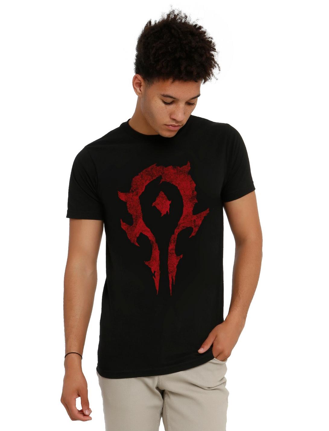 Warcraft Horde Logo T-Shirt, BLACK, hi-res