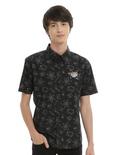 Cartoon Network Dexter's Laboratory Printed Woven Button-Up, BLACK, hi-res