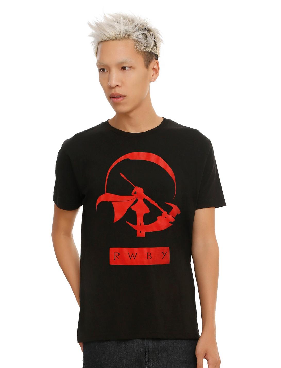RWBY Ruby Silhouette T-Shirt, BLACK, hi-res