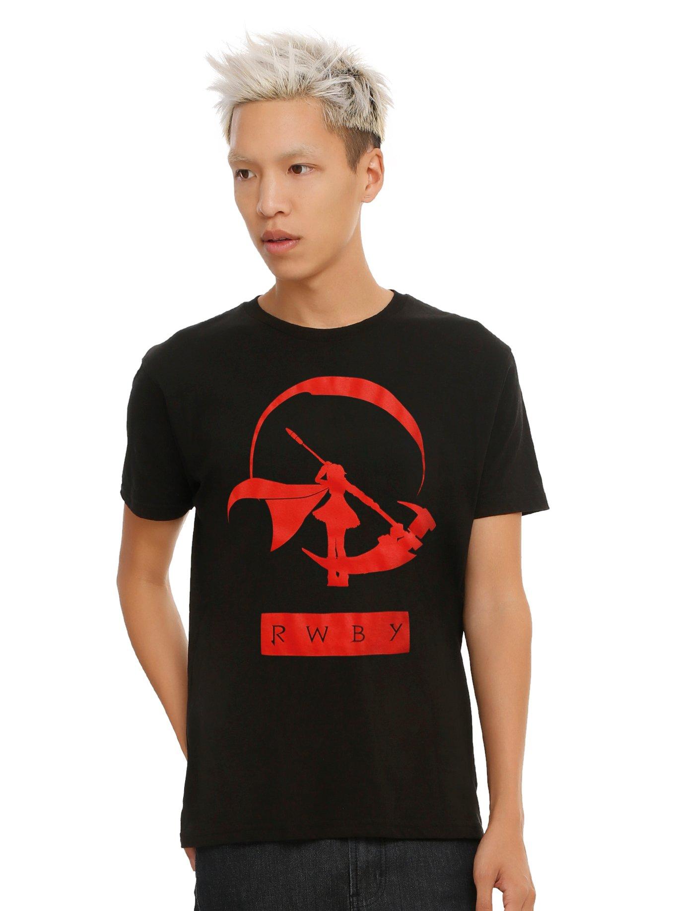 RWBY Ruby Silhouette T-Shirt, BLACK, hi-res