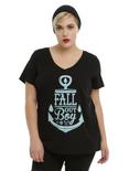 Fall Out Boy Anchor Girls T-Shirt Plus Size, BLACK, hi-res