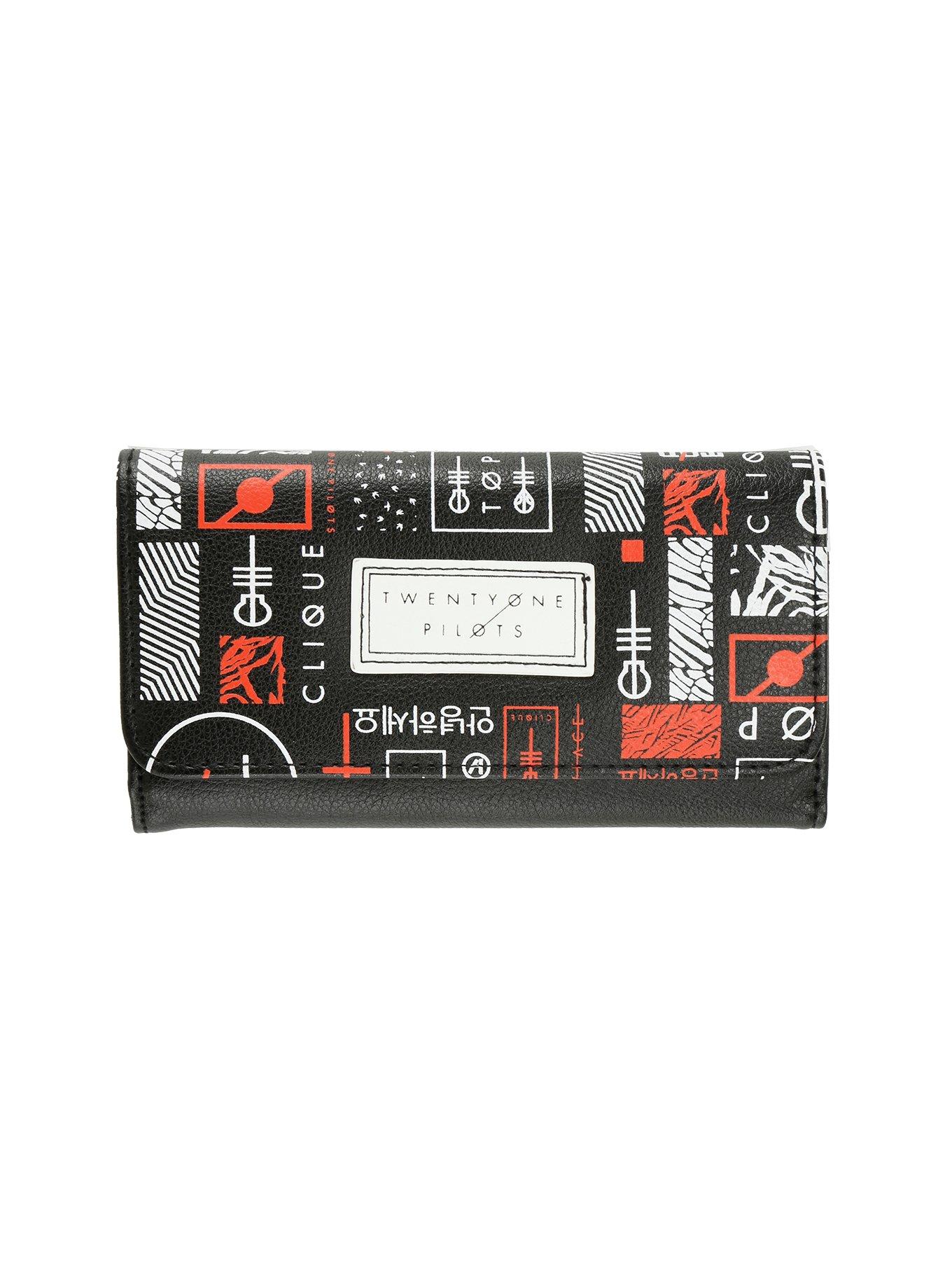 Twenty One Pilots Skeleton Clique Icons Flap Wallet | Hot Topic