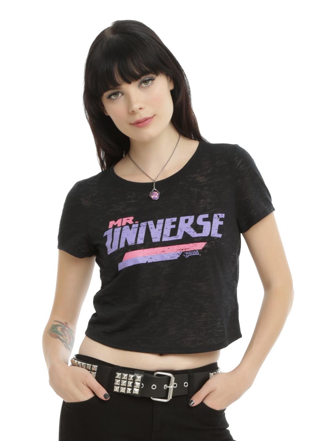 Cartoon Network Steven Universe Mr. Universe Girls T-Shirt, BLACK, hi-res