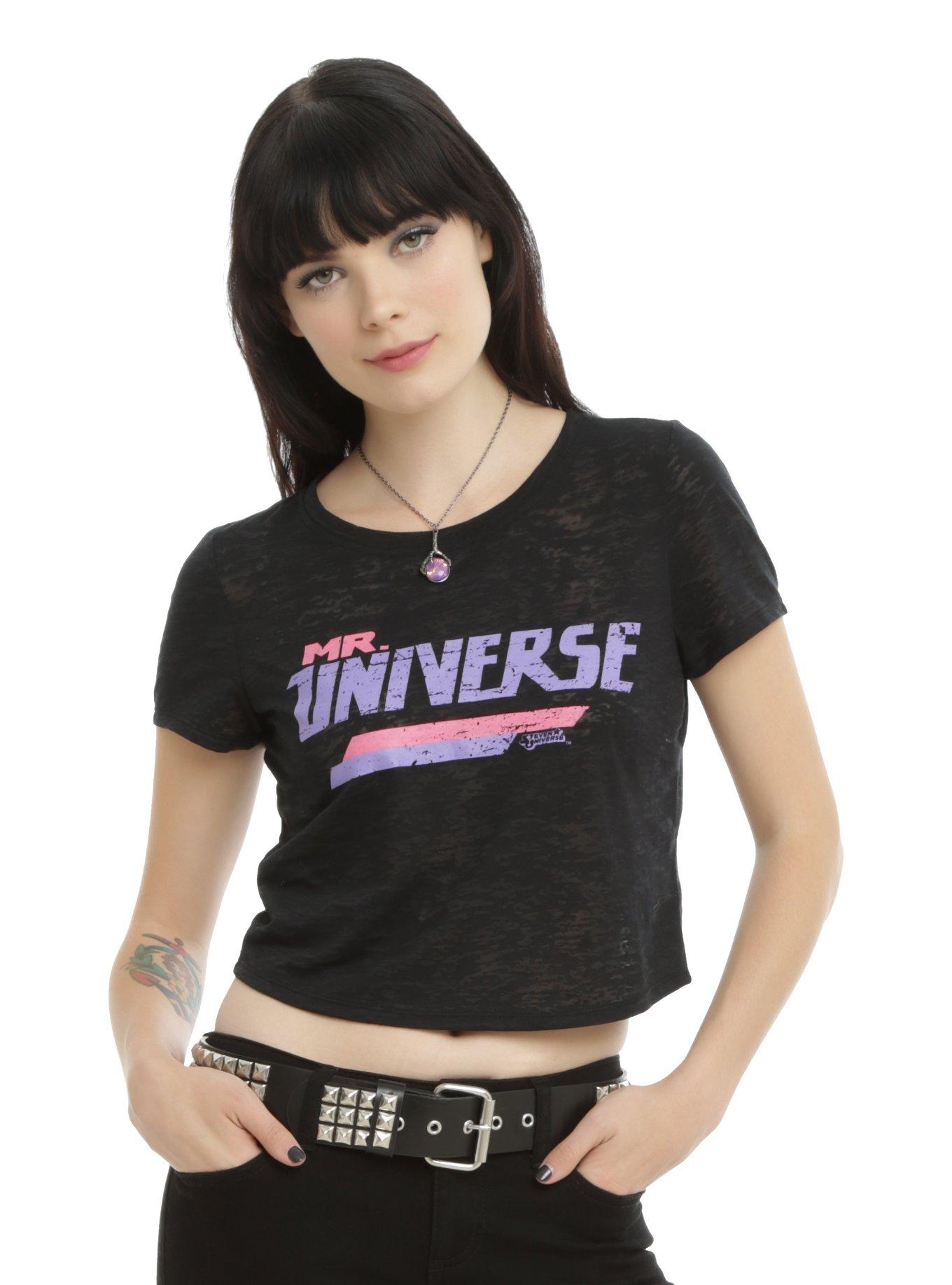 Cartoon Network Steven Universe Mr. Universe Girls T-Shirt, BLACK, hi-res