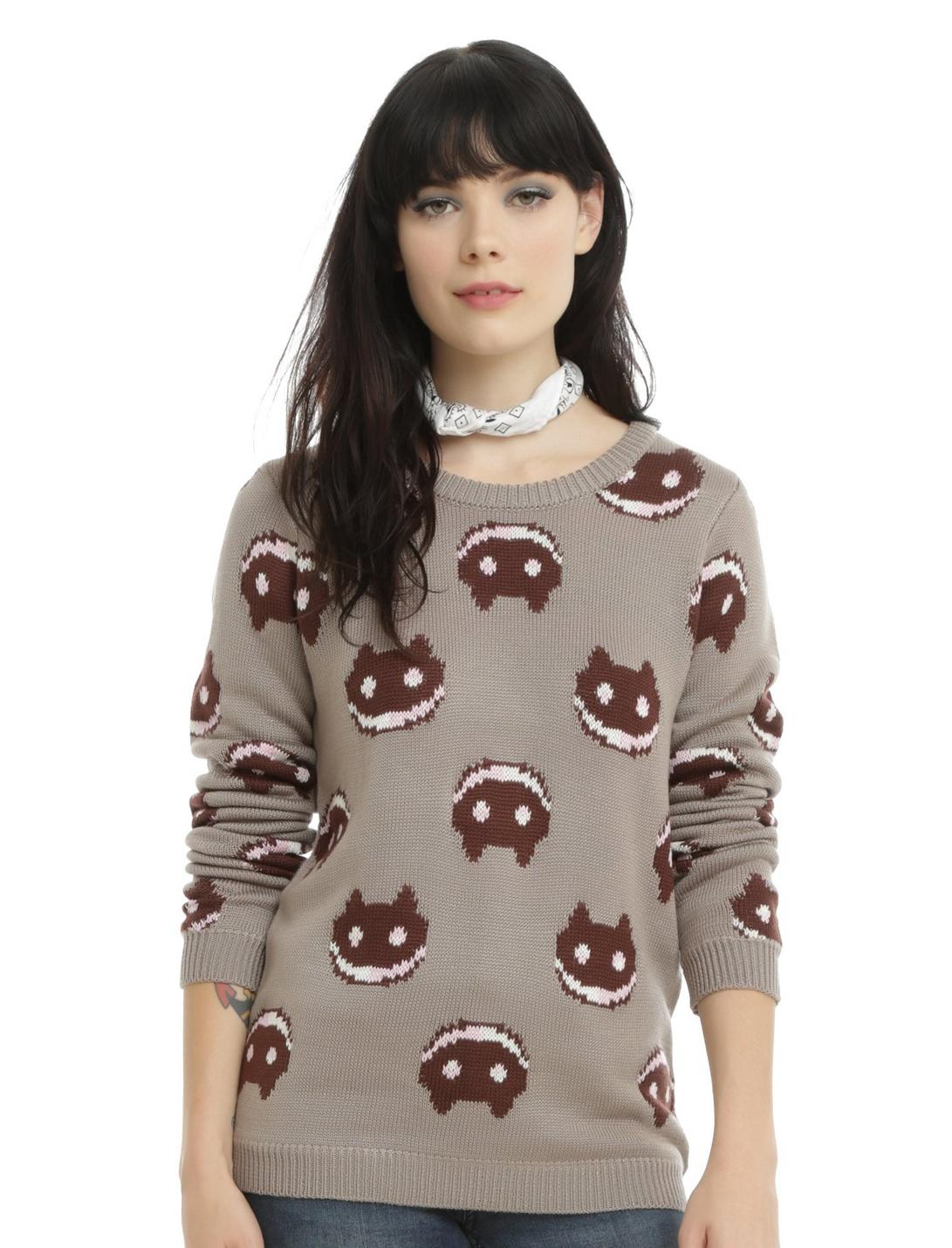 Cartoon Network Steven Universe Cookie Cat Girls Sweater, GREY, hi-res