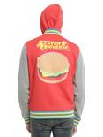 Steven Universe Star Cheeseburger Varsity Hoodie, RED, hi-res