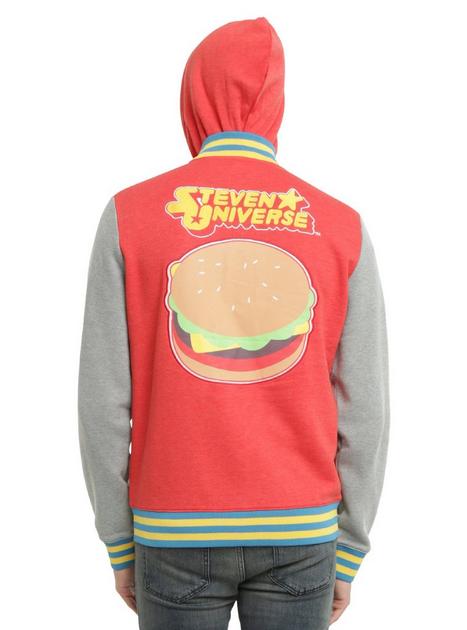Steven Universe Star Cheeseburger Varsity Hoodie | Hot Topic