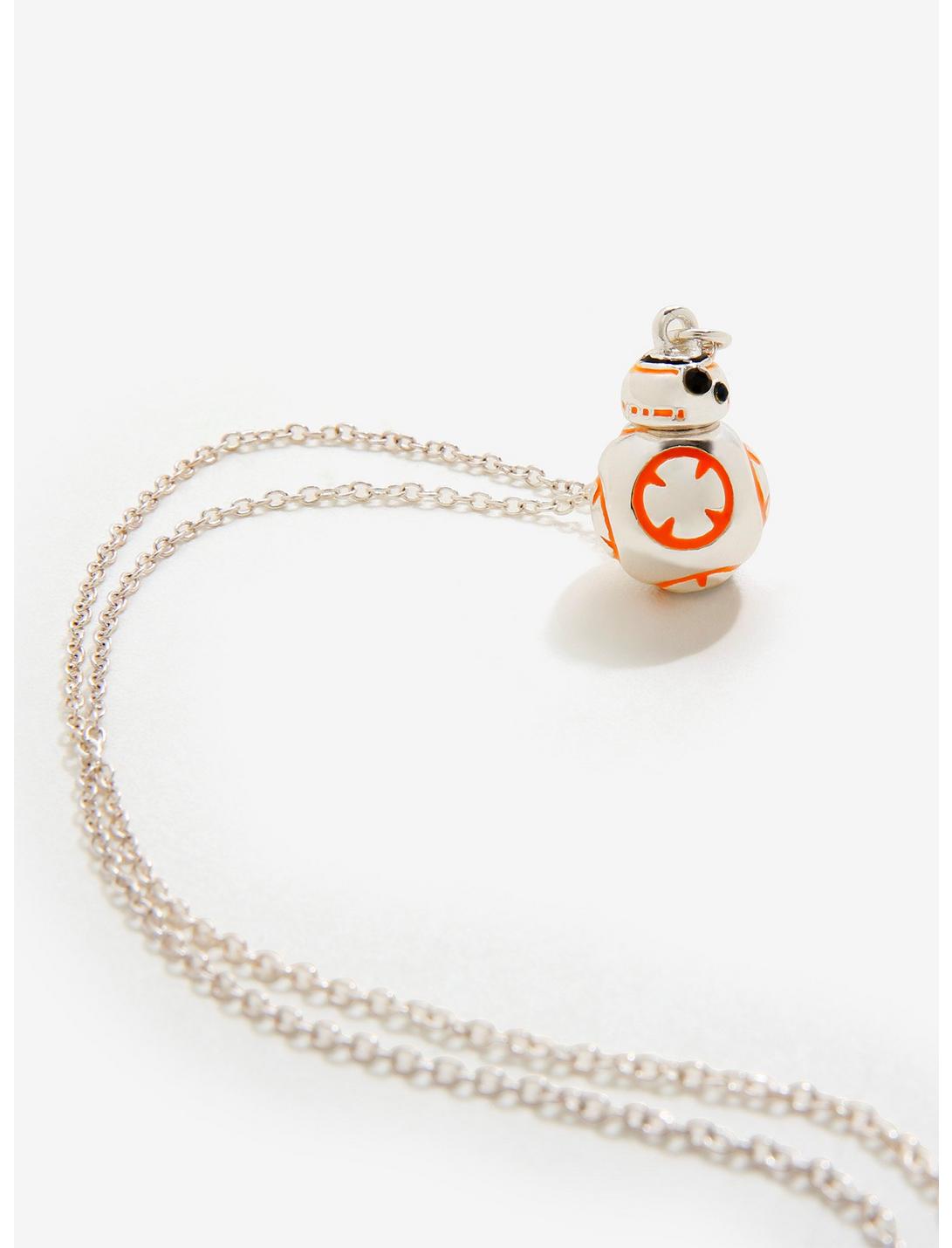 Star Wars BB-8 Sterling Silver Plated Necklace, , hi-res