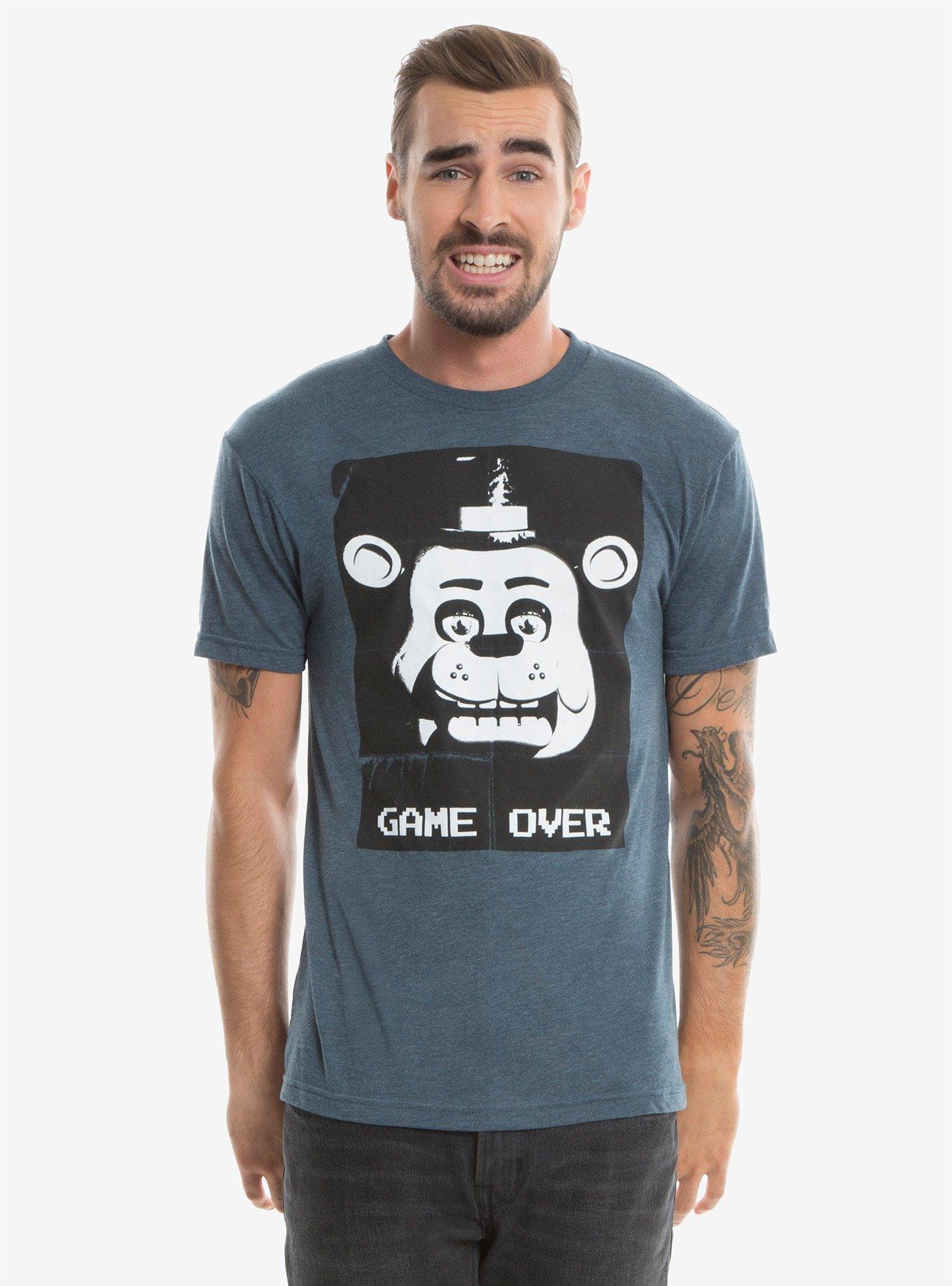 Five Nights At Freddy's Game Over T-Shirt, BLACK, hi-res