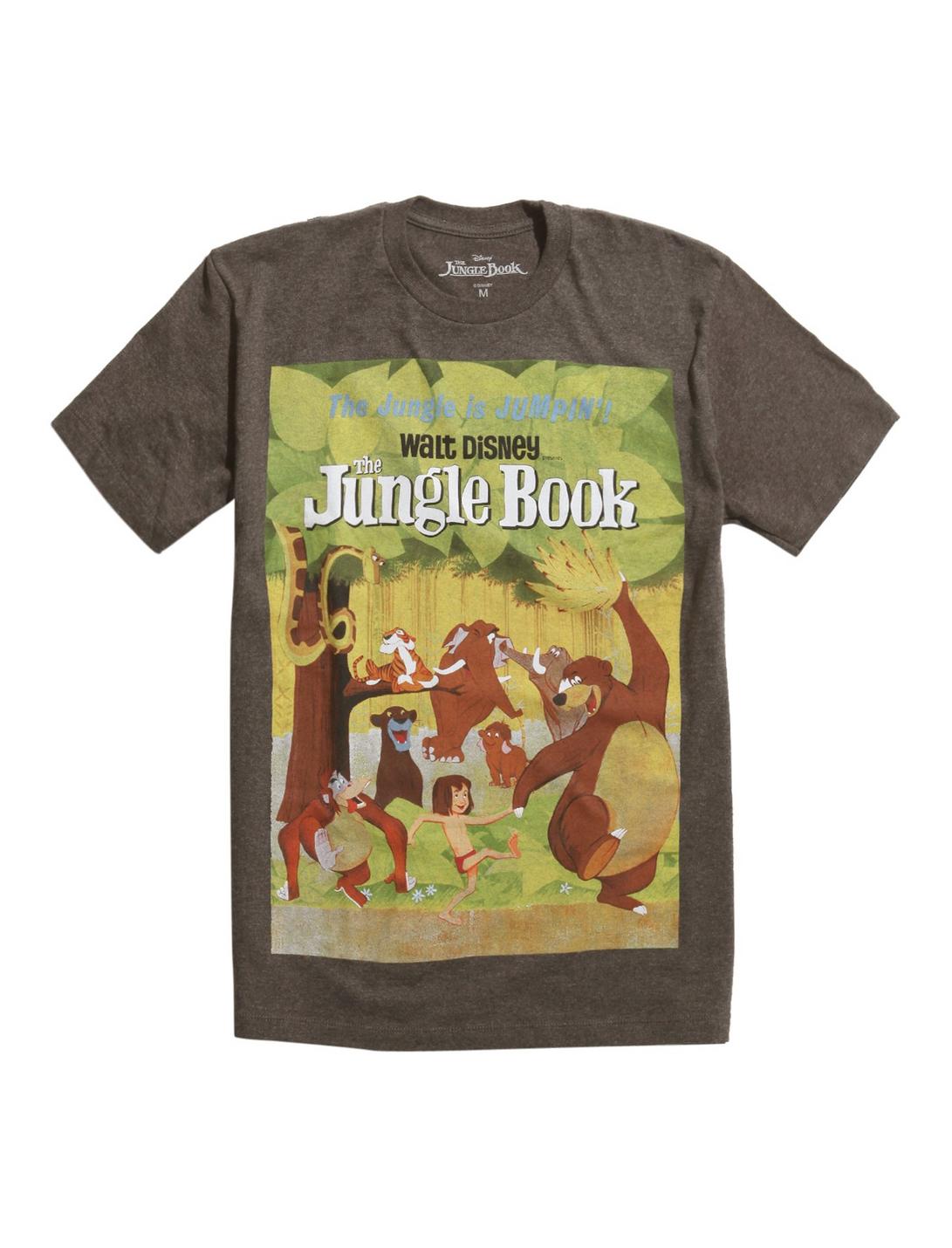Disney The Jungle Book Poster T-Shirt, GREY, hi-res