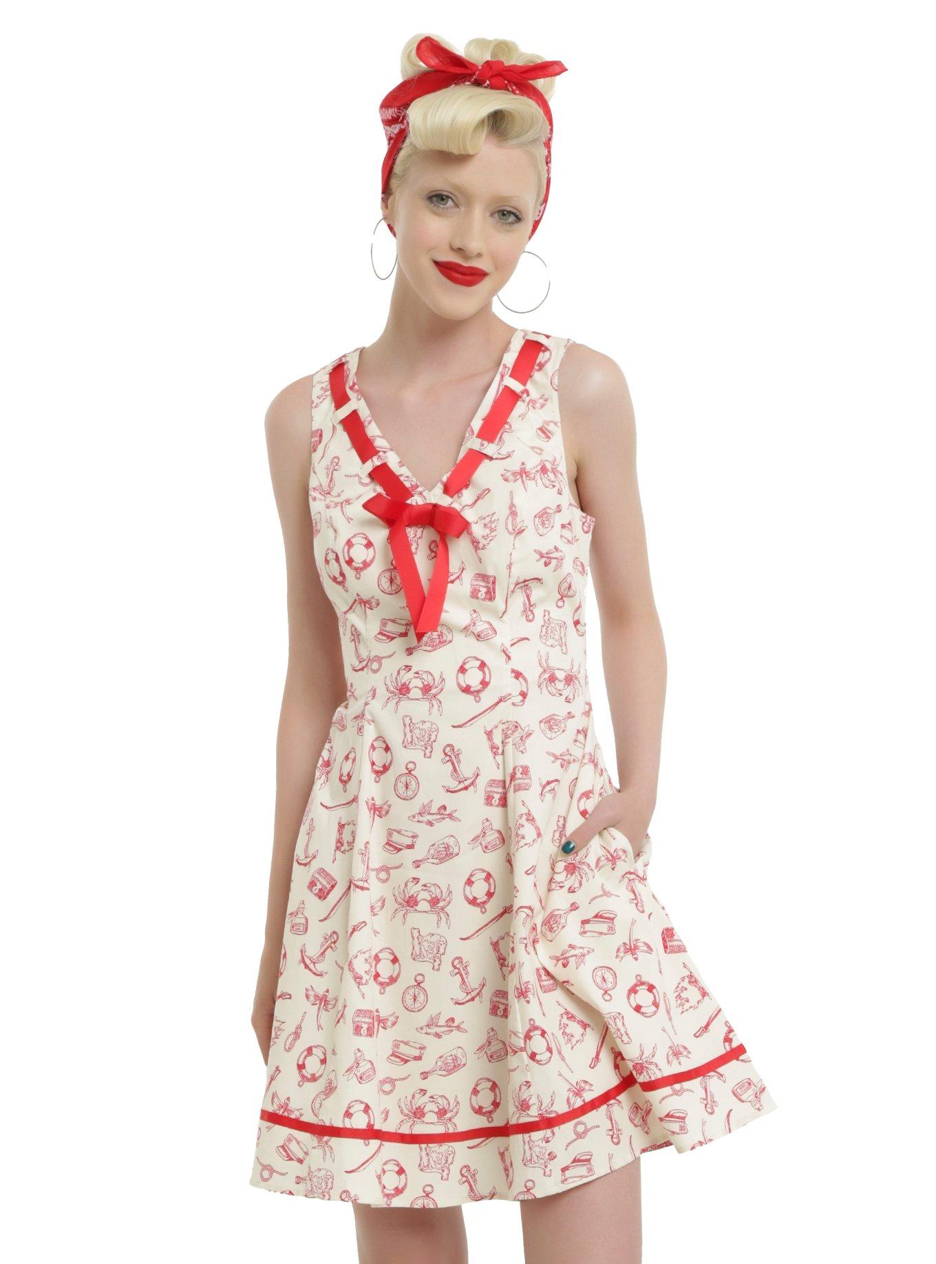 Hell Bunny Alizea Mini Dress, IVORY, hi-res