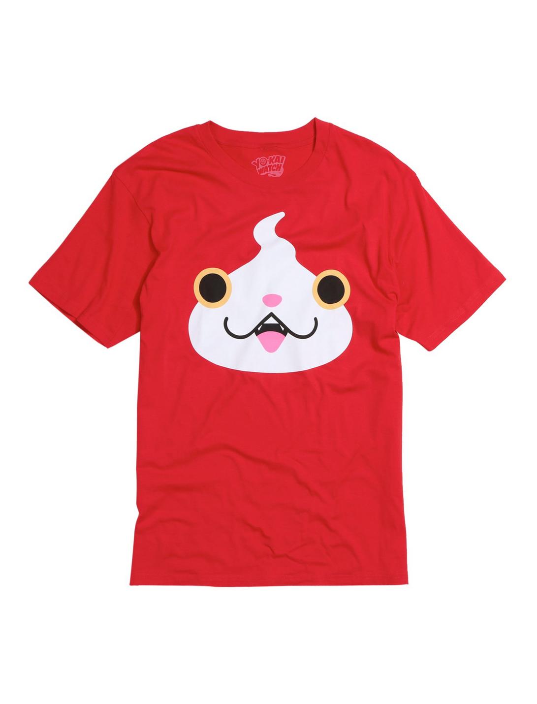 Yo-Kai Watch Jibanyan Face T-Shirt, RED, hi-res