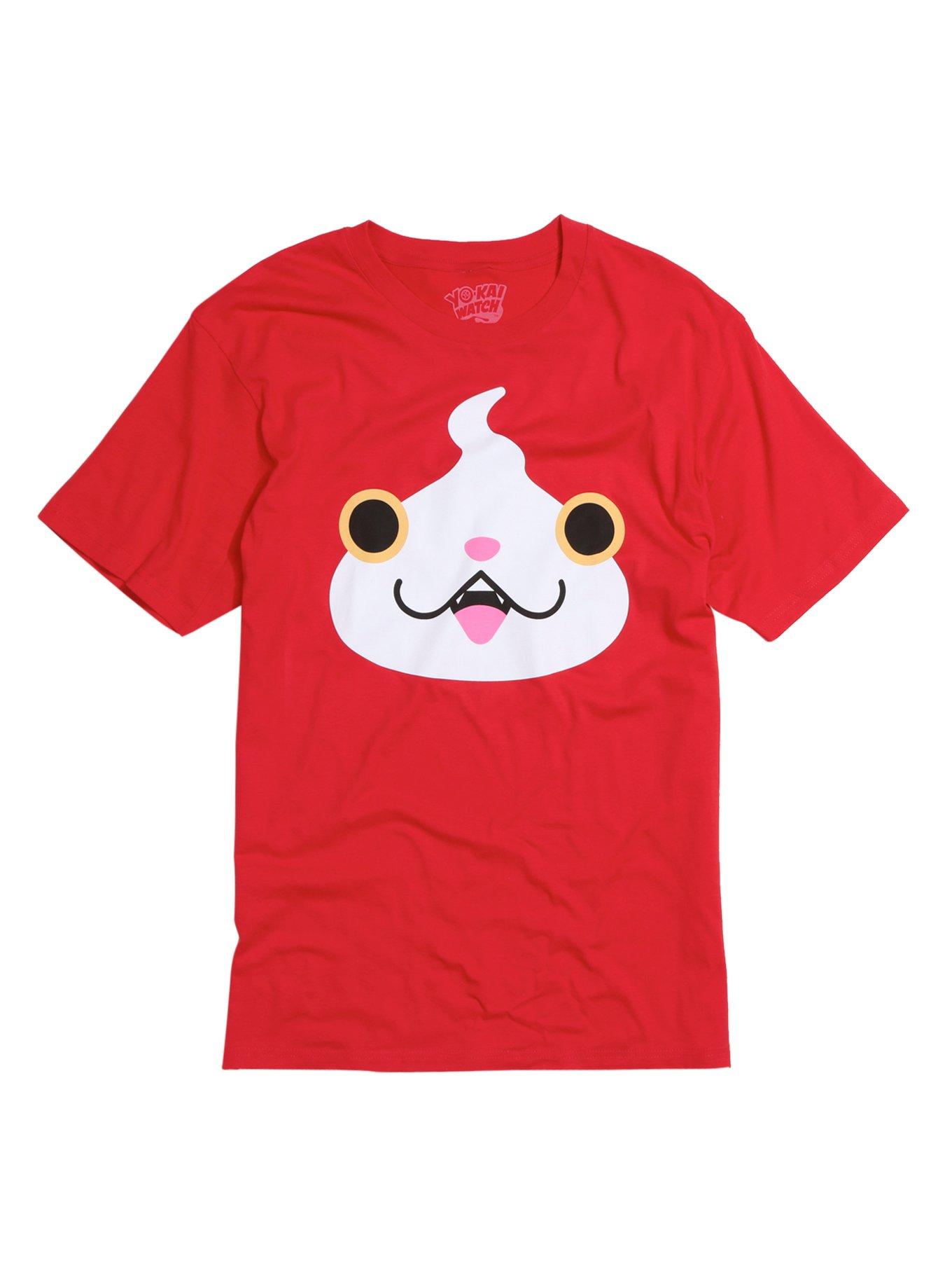 Yo-Kai Watch Jibanyan Face T-Shirt, RED, hi-res