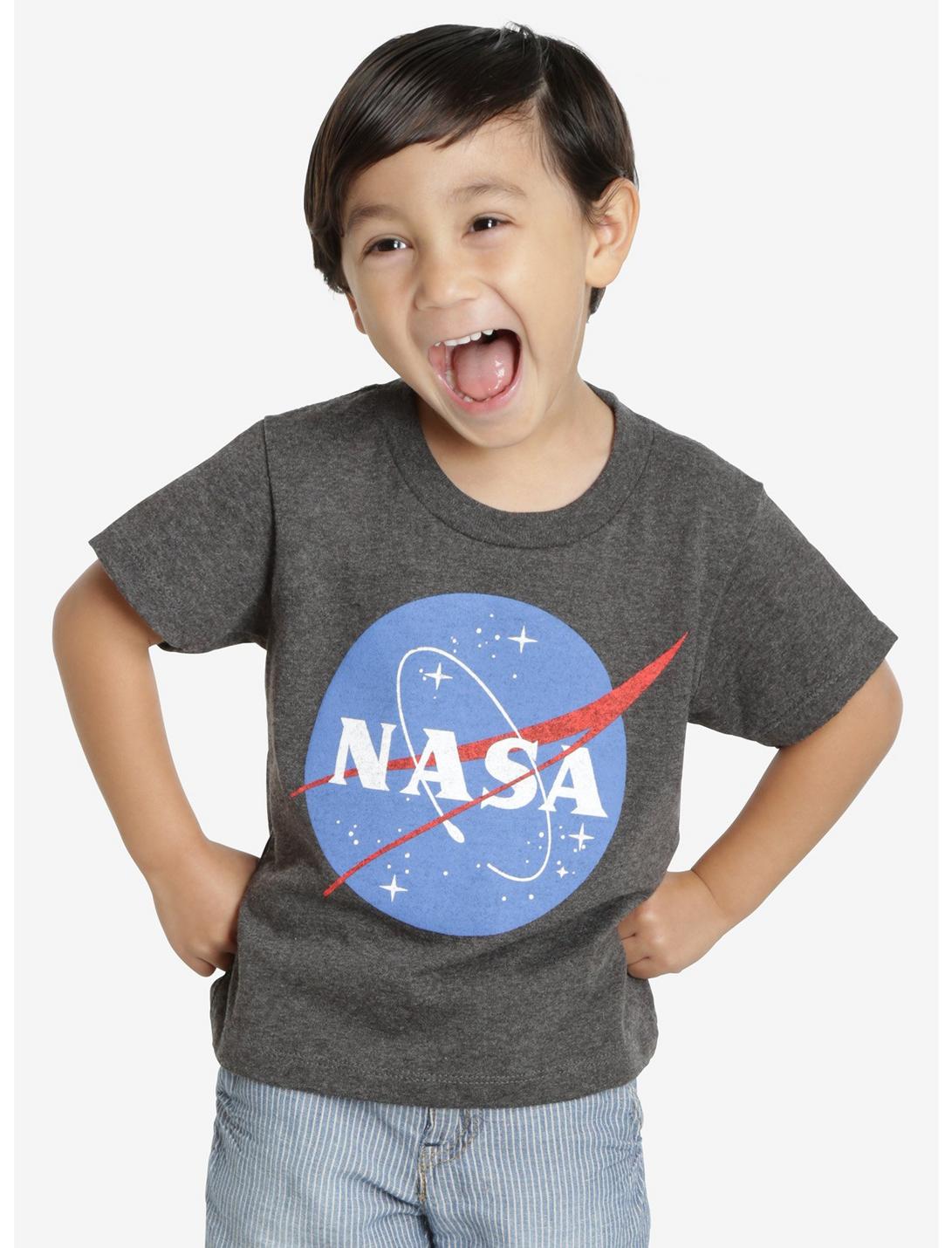 NASA Logo Toddler Tee, GREY, hi-res