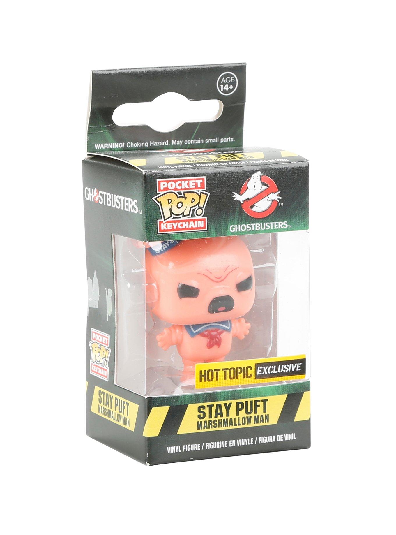 Funko Ghostbusters Pocket Pop! Stay Puft Marshmallow Man Key Chain Hot Topic Exclusive, , hi-res