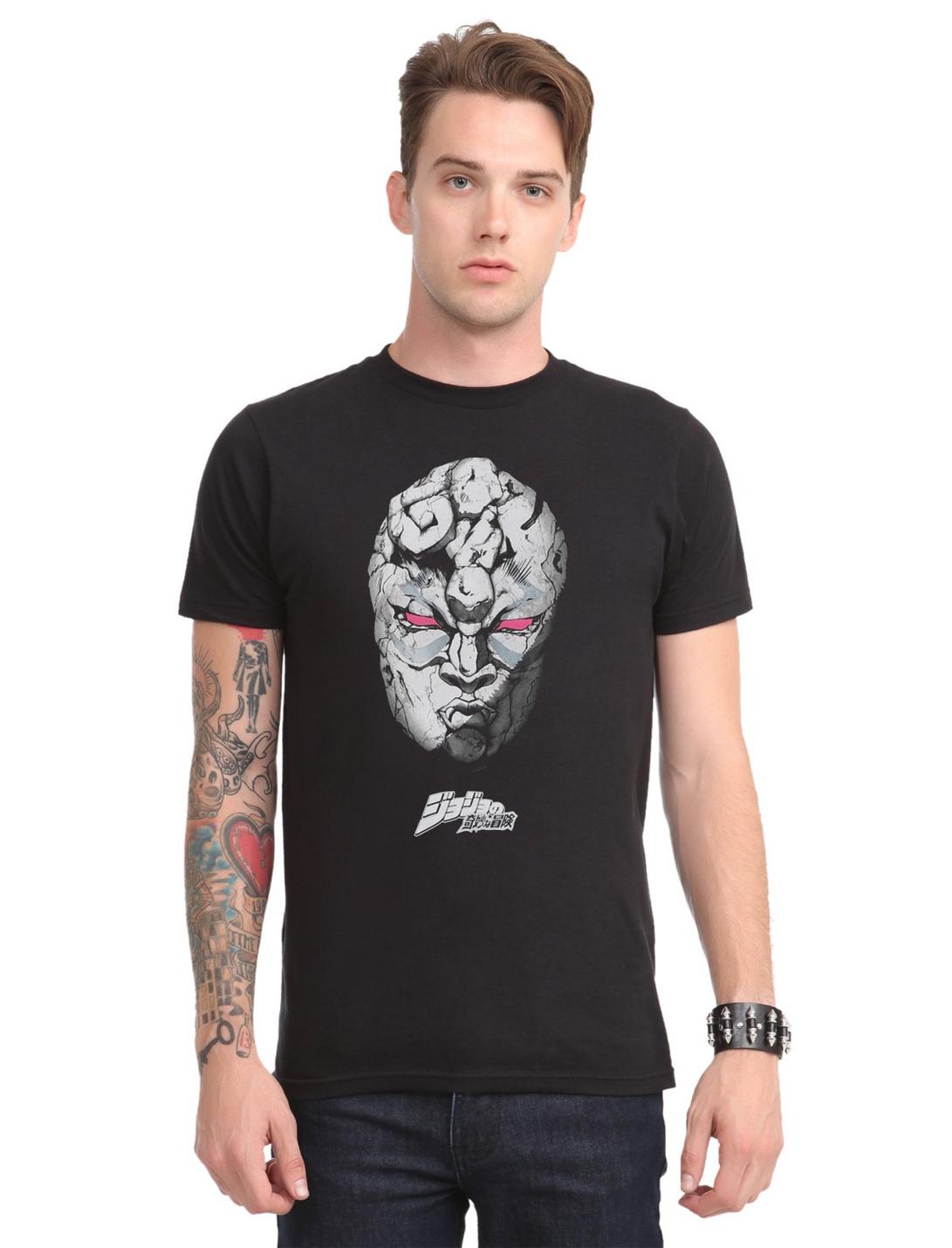 JoJo's Bizarre Adventure Stone Mask T-Shirt, BLACK, hi-res
