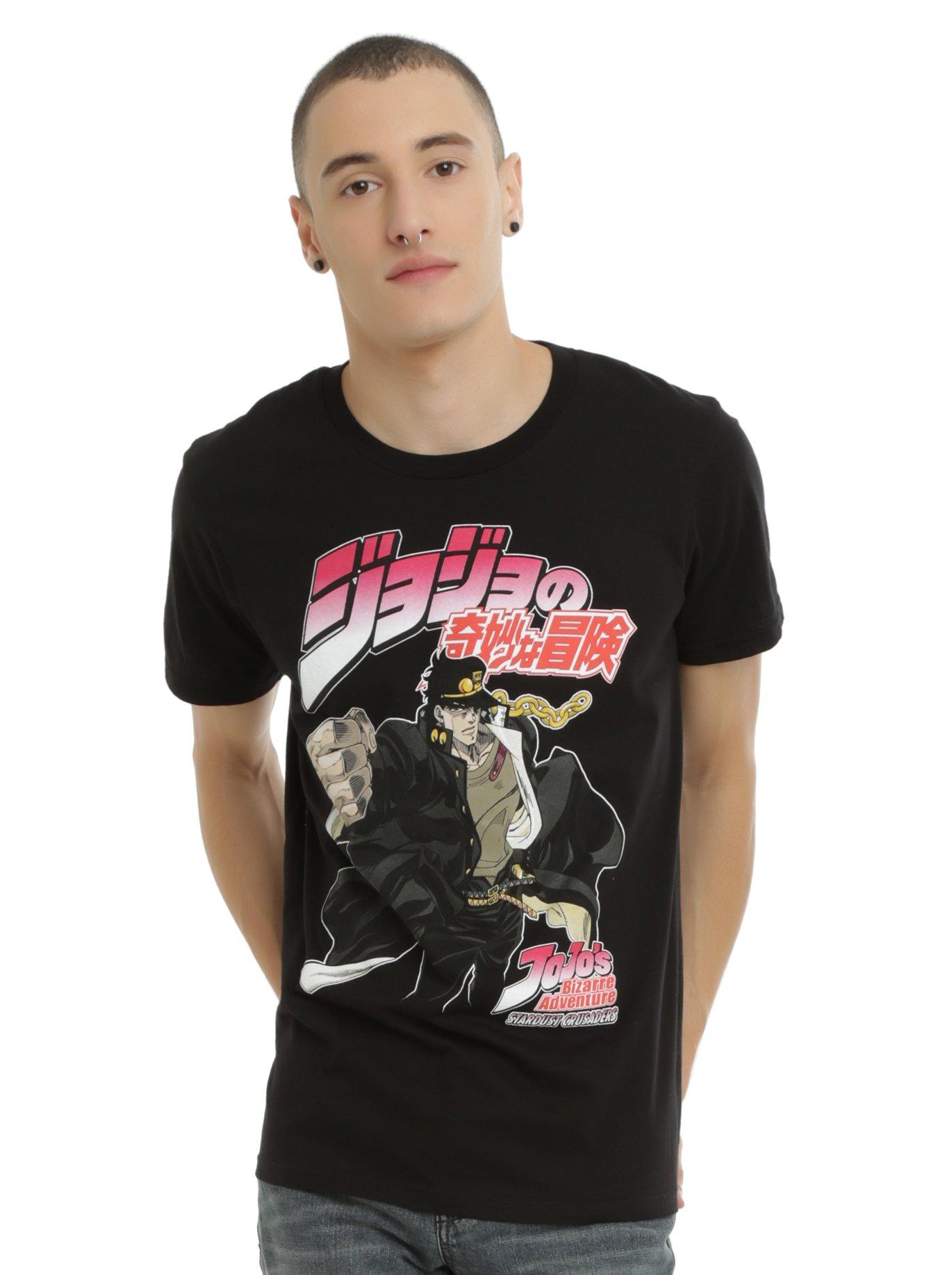 JoJo's Bizarre Adventure: Stardust Crusaders Jotaro T-Shirt, BLACK, hi-res