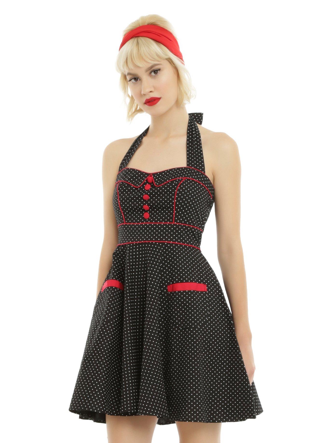 Hell Bunny Vanity Mini Dress, BLACK, hi-res