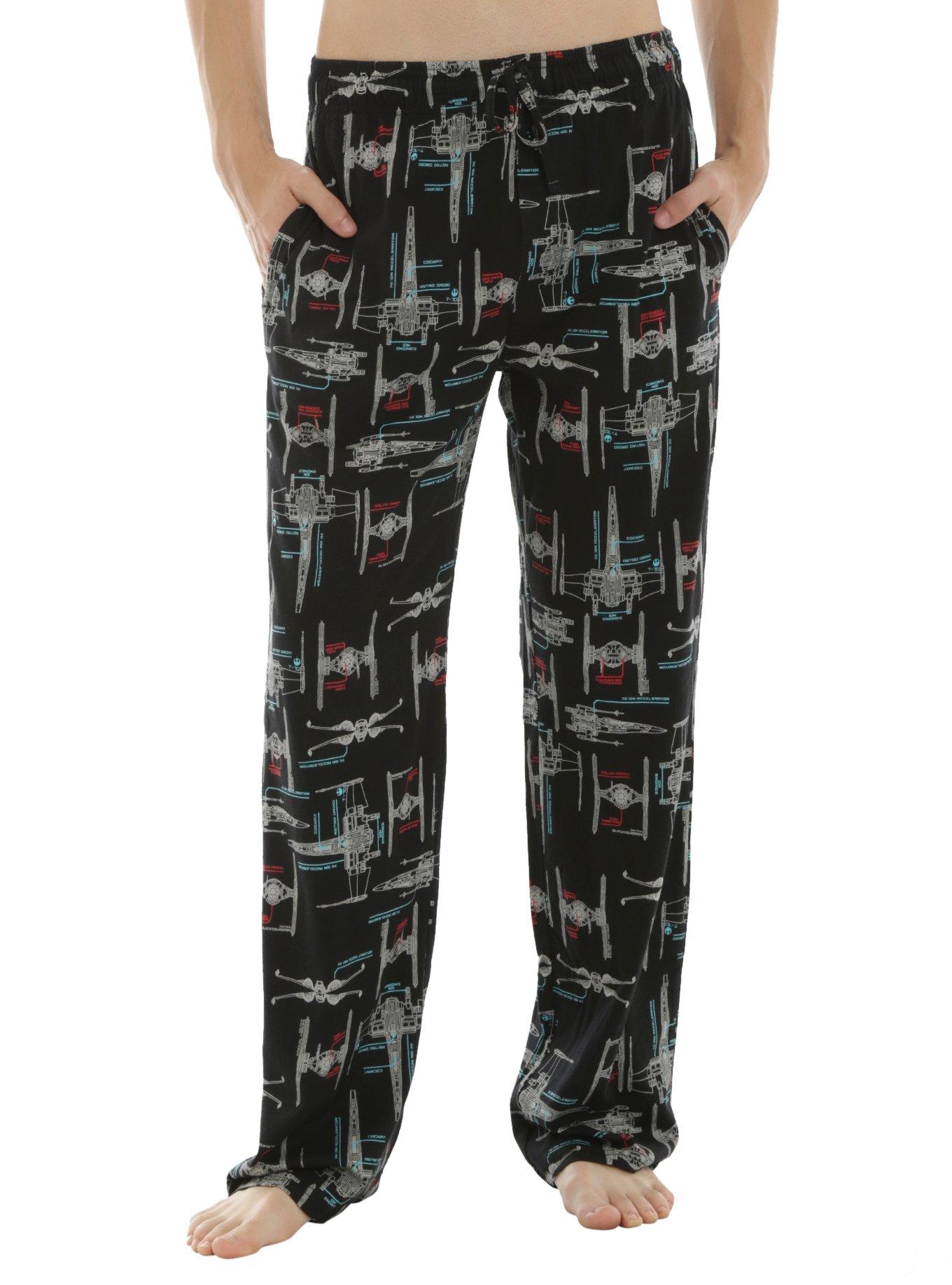 Star Wars Starfighters Guys Pajama Pants, BLACK, hi-res