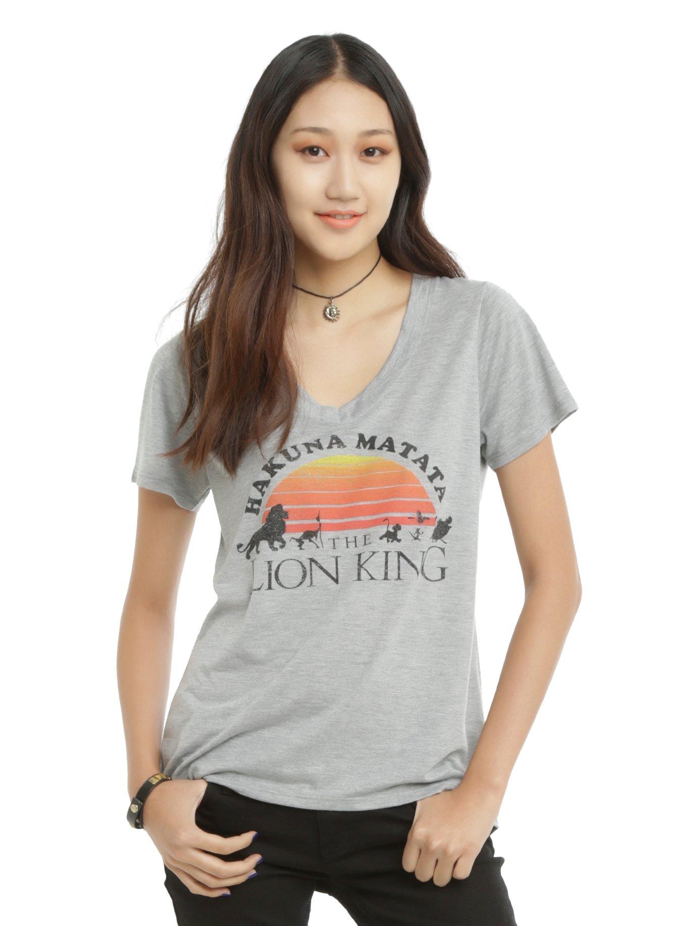 Disney The Lion King Hakuna Matata Girls T-Shirt, GREY, hi-res
