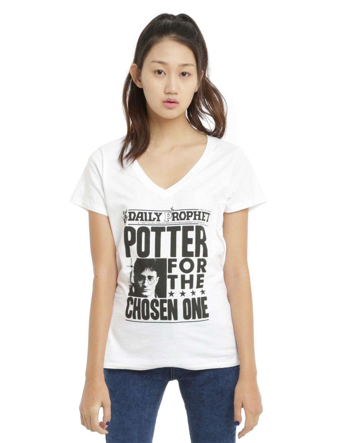Harry Potter Chosen One Poster Girls T-Shirt, WHITE, hi-res