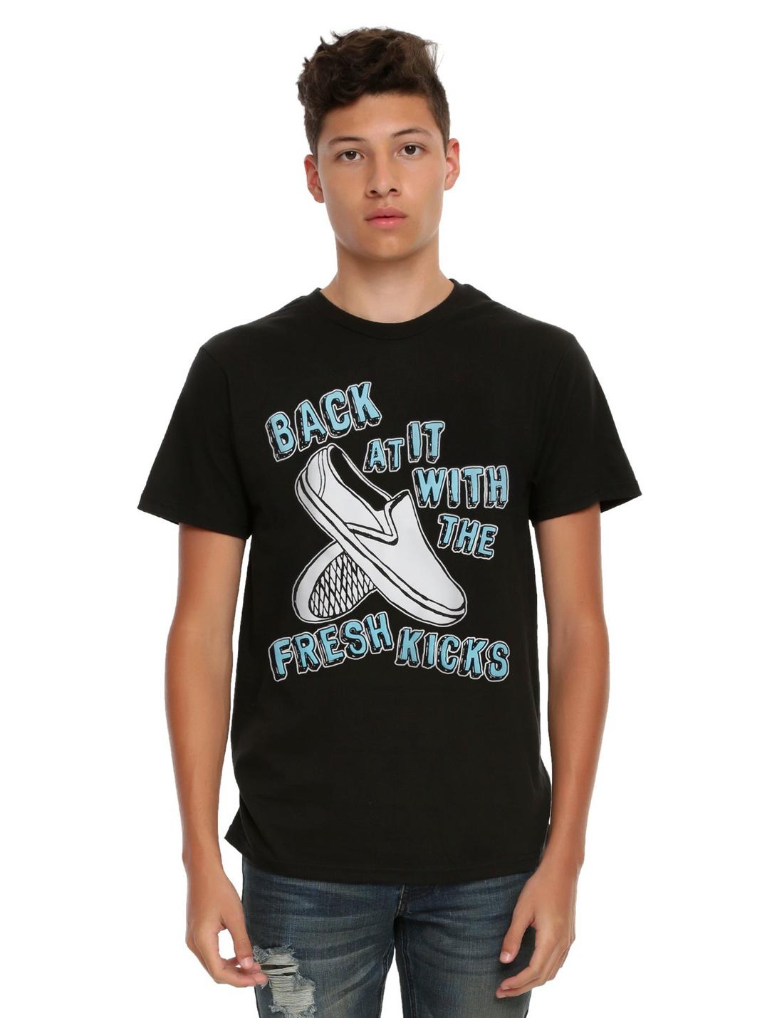 Fresh Kicks T-Shirt, BLACK, hi-res