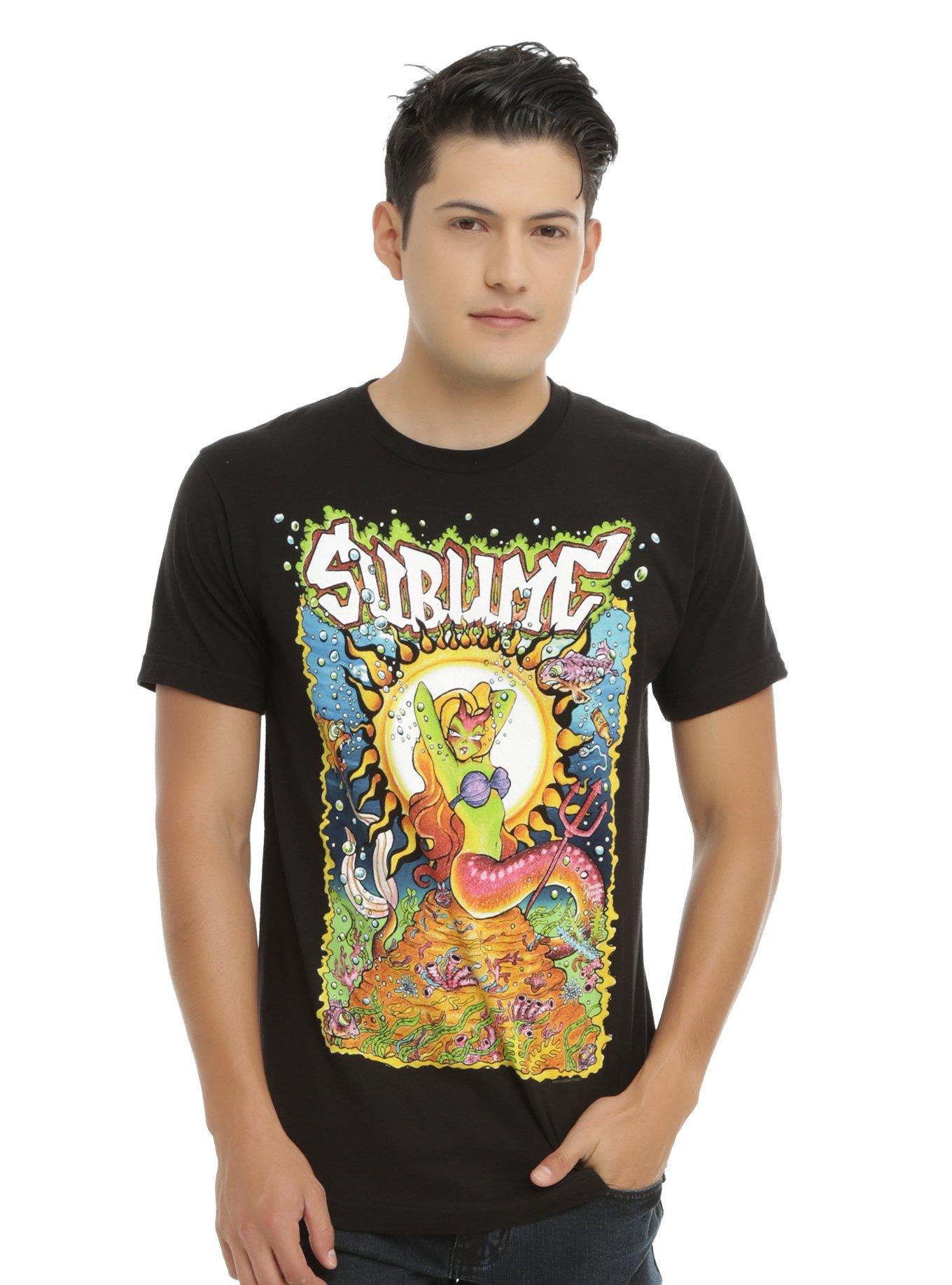 Sublime Mermaid T-Shirt, BLACK, hi-res