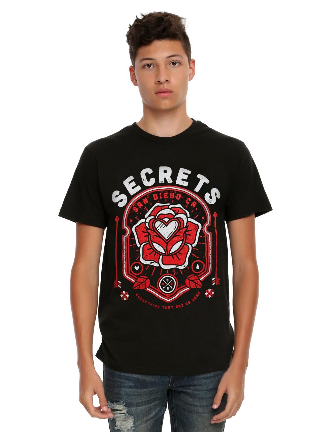 Secrets Rose T-Shirt, BLACK, hi-res